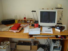 Messy desk